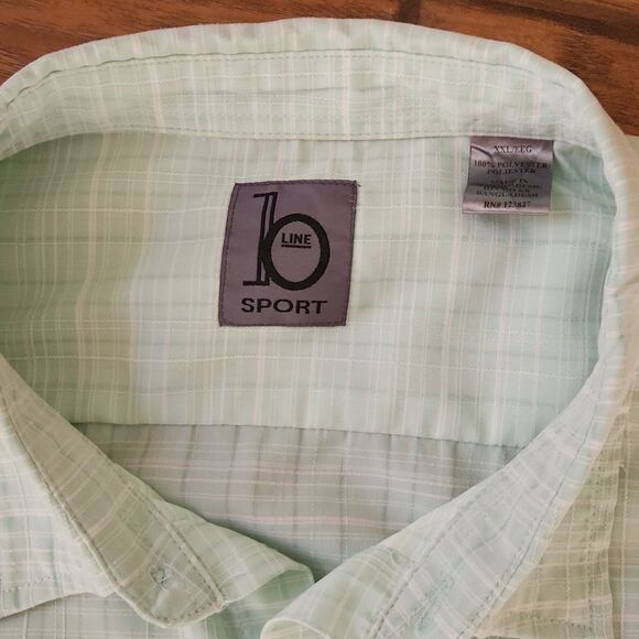 B line Sport lightweight light green men's XXL short sleeve shirt - Picture 2 of 9